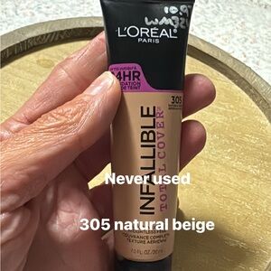 L'Oreal Infallible Total Cover Foundation - Natural Beige